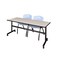 Kobe Rectangle FlipTop Table, 72" W, 29" H, Laminate Top, Maple MKFT7230PL47GY - alternate 1